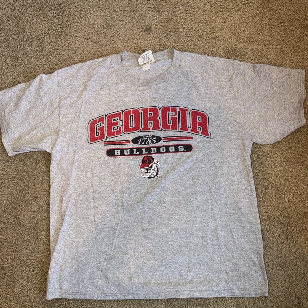 Vintage Georgia Bulldogs Gray Graphic Tee